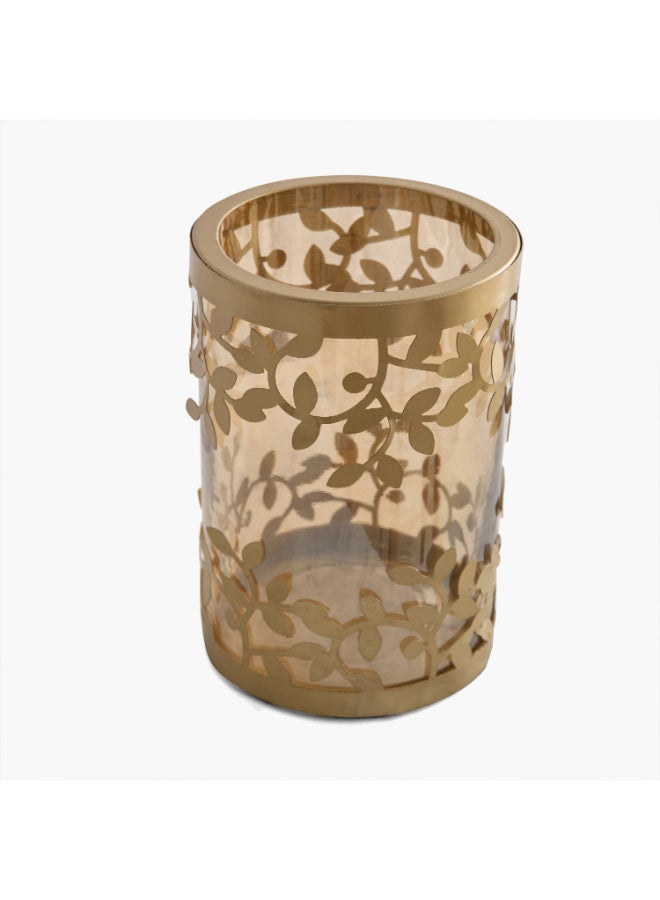 Home Box Metal Leaf Hurricane Candleholder for Home Decor - Image 5